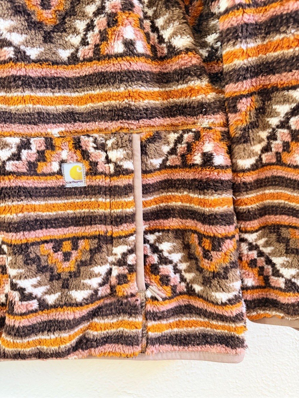 Carhartt loose fit fleece pullover Aztec print - Picture 6 of 11